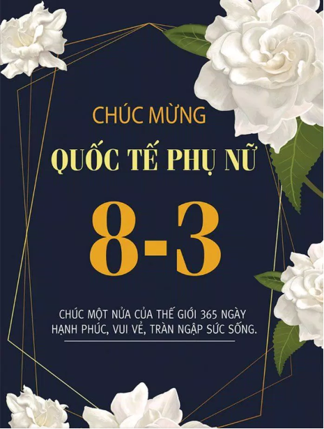 Chúc mừng ngày Quốc tế Phụ nữ 8/3