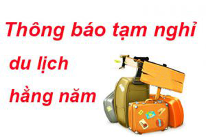 Thông báo du lịch toàn công ty