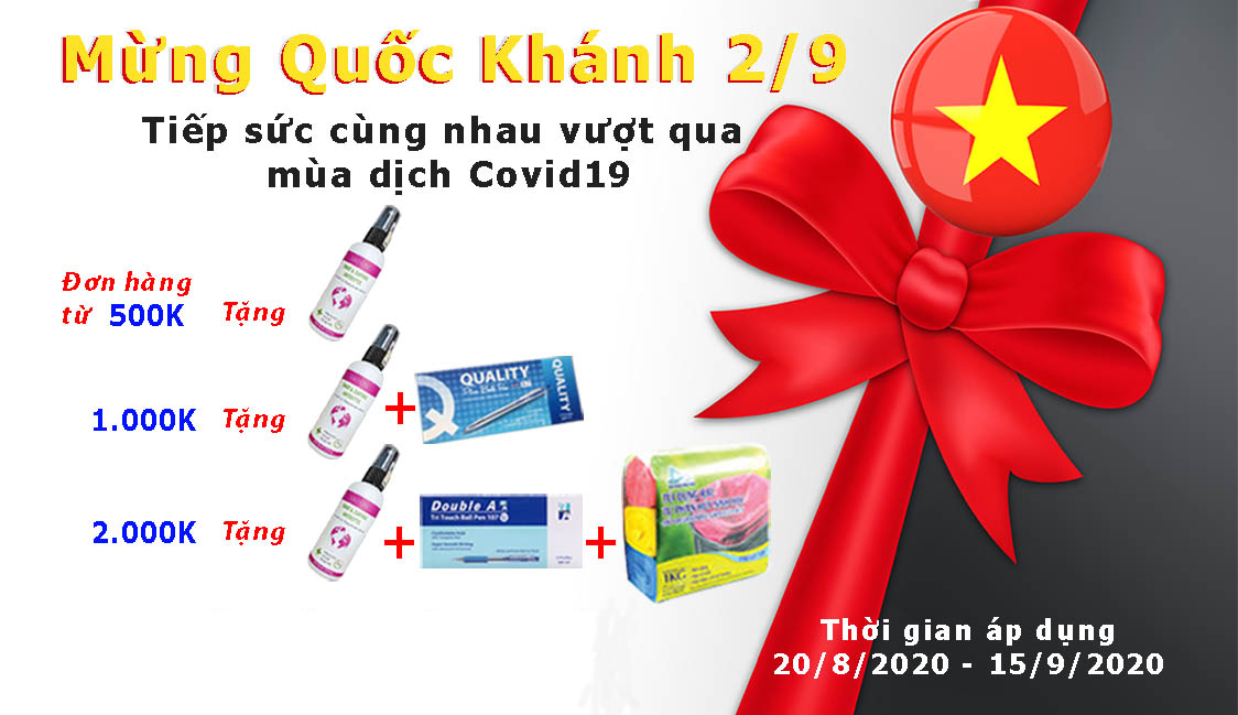 Chương trình khuyến mãi mừng Quốc khánh 2/9/2020