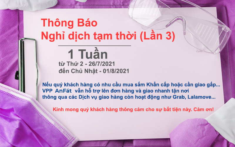 Thông báo Nghỉ Dịch tạm thời Lần 3