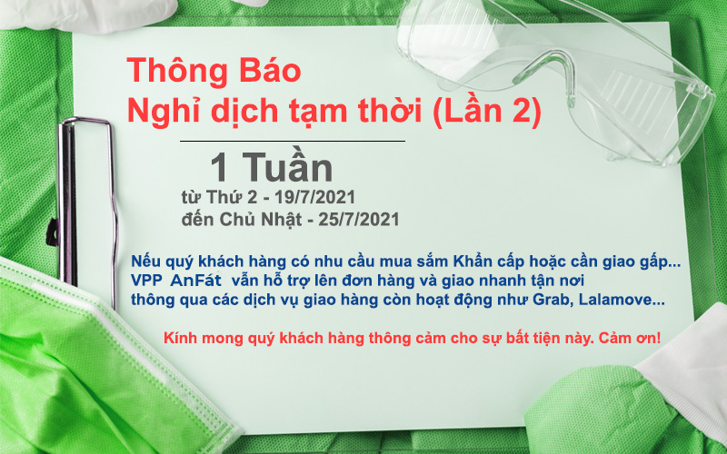 Thông báo Nghỉ Dịch tạm thời Lần 2