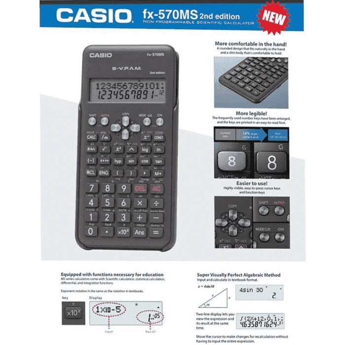 casio fx 570ms 2nd edition